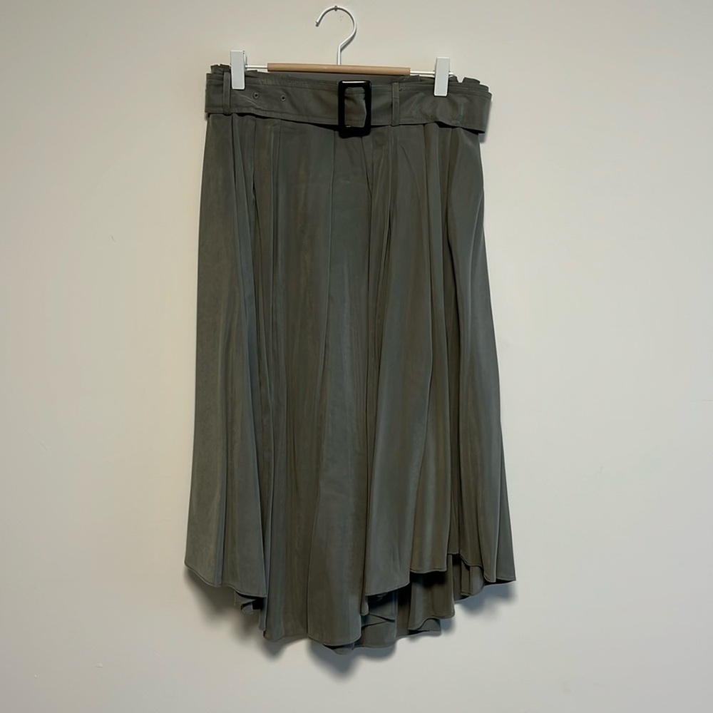 Club Monaco grey belted skirt sz 4 new